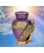 Wings of An Angel Golden Purple Cremation Urn - $189.95