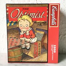 Campbell's Kids Soup Jigsaw Puzzle The Optimist 1930s Advertising 1000 P... - $18.95