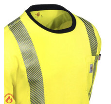 Carhartt Shirts: FR High Vis Force Men&#39;s 102905 323 Long Sleeve T-Shirt - £118.70 GBP