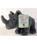Gund African Black RHINO Plush Gray WWF World Wildlife Fund Stuffed Anim... - $34.28 CAD