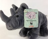 Nd african black rhino plush gray wwf world wildlife fund stuffed animal 42186  1  thumb155 crop