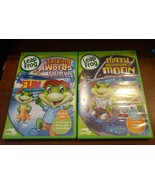 Leap Frog MATH ADVENTURE TO THE MOON + TALKING WORDS FACTORY DVDS Math R... - $11.95