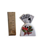 Vintage Las Vegas Cards Souvenir Bell Casino Royal Flush 3.5&quot; Korea KSA ... - $229.93 MXN