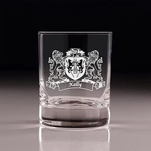 Kelly Irish Coat of Arms Old Fashioned Tumblers - Set of 4 - £52.65 GBP