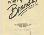 Brando&#39;s Suburban Grille &amp; Bar Menu Dunwoody Georgia 1985 - £14.01 GBP