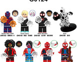 8 Pcs Super Heroes Across the Spider-Verse Building Block Block Minifigure  - £17.73 GBP