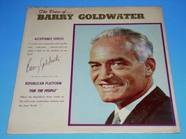 Barry Goldwater The Voice Of Record Album Yellow Vinyl LP Calendar Label - £19.97 GBP