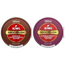 Kiwi Shoe Polish Variety Pack Brown &amp; Cordovan Leather Care 31g 1.125oz ... - $15.89