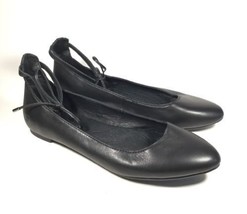 Women&#39;s Born Kharen Ankle Tie Ballet Flats Black  US 6.5 M - £40.66 GBP