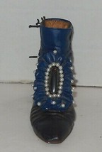 1999 JUST THE RIGHT SHOE #25089 MINIATURE VICTORIAN ANKLE BOOT - $24.16