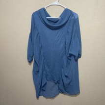 Mono reno  BLUE TUNIC BLOUSE TOP SZ M NEW - £54.26 GBP