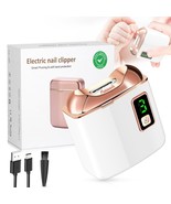 Electric Nail Clipper with LED Light, USB Rechargeable Nail Trimmer, 3-S... - $24.43 CAD