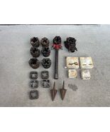 VTG Lot Reed Pipe Threading Dies, Assorted Sizes RATCHETING PIPE Die Hea... - $222.74