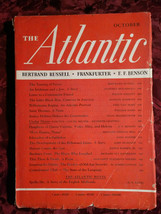 ATLANTIC October 1938 Bertrand Russell Felix Frankfurter Lord Dunsany - £6.74 GBP