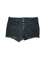 a.n.a New Approach Denim Black Faded Jean Shorts ~ Sz 8 ~ Mid Rise ~ 3&quot; ... - £14.11 GBP