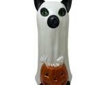 Vintage Pan Asian Creations Jack Cat Blow Mold Halloween 16&quot; Color Chang... - $56.10