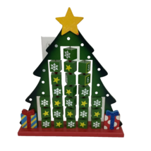 Hobby Lobby 2016 Wooden Advent Calendar Christmas Tree 15 x 13 Inch Countdown - £22.40 GBP
