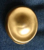 Elegant Mid Century Modern Matte Gold-tone Scarf Ring Clip 1960s vintage... - $14.95