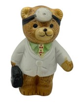 Vintage 1980 Lucy Rigg Enesco Lucy &amp; Me Doctor Bear Figurine Statue Teddy 3&quot; - £7.19 GBP