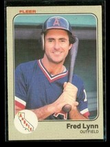 Vintage 1983 FLEER Baseball Trading Card #97 FRED LYNN Los Angeles Angels - £7.53 GBP