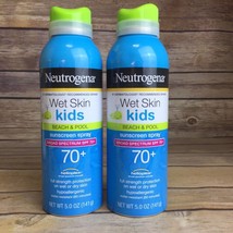 Neutrogena Wet Skin Junior SPF 70+ Sunblock Spray 03/23 Dates (2 Pack) - $29.69