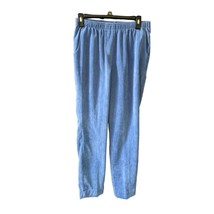 Allison Daley Womens Size 12 Blue Corduroy Pants Pockets Elastic Waist - $14.85