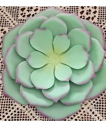 Hanging ~ Detailed ~ Metal Wall Flower ~ Door Hanger ~ 14&quot; Diameter ~ GR... - $49.15 CAD