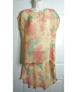 Forever 21 Sleeveless High Low Hem Low Cut V-Back Overlay Coverup Tunic ... - $8.76 CAD