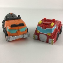 Transformers Heroes Rescue Bots Academy Heatwave Firetruck Wedge Bulldozer Toy - £19.32 GBP