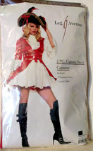 Sexy Queen of Hearts Valentines Day Pirate Captain Hook Costume Red Size Small - £47.95 GBP