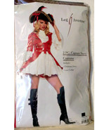 Sexy Queen of Hearts Valentines Day Pirate Captain Hook Costume Red Size... - $59.99