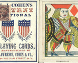 1863 Patent National Playing Cards Poker Size Deck USGS Custom Civil War... - $9.89