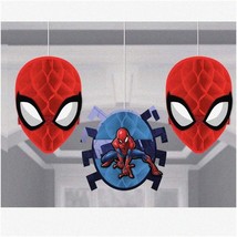 Spidey&#39;s Honeycomb Hangouts - 7&quot; Pack of 3 - Perfect Party Decor for Spider-Man - $37.61