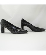 Stuart Weitzman Black Embossed Reptile Patent Leather Pumps-Women&#39;s 8.5 ... - €24,26 EUR