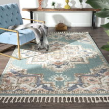 Rugs Area Rugs Carpets 5x7 Rug Oriental Living Room Large Floor 5x7 Blue Rugs ~ - £76.59 GBP