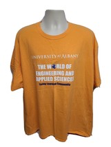 University at Albany The World of Engineering &amp; Science Adult Orange 3XL... - $333.61 MXN