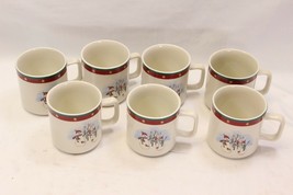 Royal Seasons Snowmen Christmas Cups Lot of 7 Xmas - $9.79