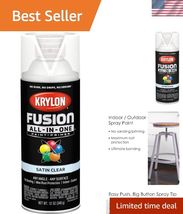 Adhesive Spray Paint for Indoor/Outdoor Use, 12 oz, Clear - $12.44