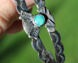 vintage bracelet Estate Sale STERLING SILVER arrows turquoise sun old 925 - $149.99
