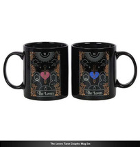 The Lovers Tarot Couples Mug Set H9.5cm W12.5cm D8cm - £19.58 GBP