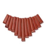 Red Jasper Mini Collar, Cleopatra Egyptian Fan 13 pieces - $92.66 MXN