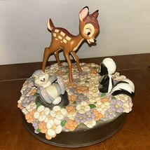 Disney Parks BAMBI 75th Anniversary Flower &amp; Thumper Medium Big Figure - $195.04