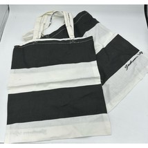 Lot of 2 Small Striped Tote Bags GUDRUN SJODEN New no tags - $17.82