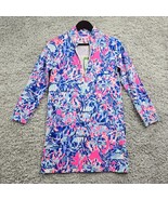 Lilly Pulitzer Mini Skipper Dress Girls XL Long Sleeve 1/4 Zip Colorful ... - £39.34 GBP