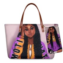  Beach Bags for Women Black Art   Girls  Bag Ladies 2pcs/set  Purse&amp;amp Handbag - £149.20 GBP