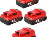 18V Battery 4Pack Replacement For Milwaukee M18 Battery 6.5Ah,High-Capac... - £174.75 GBP