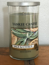 Yankee Candle Retired SAGE &amp; CITRUS - 10oz Jar New HTF - $475.79 MXN