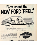 1949 Ford Motors New Ford Feel Advertisement Automobilia Antique DWU16B - $367.32 MXN