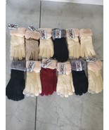 Ladies  Women&#39;s Wholesale Bulk Lot 12 Pairs Winter Cable Knit Gloves - $49.12 CAD