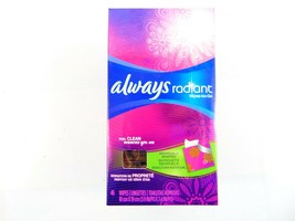Always Radiant Wipes To Go 46 Count Box Individually Wrapped - £15.52 GBP